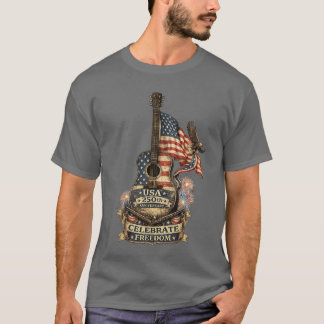 Camiseta EUA 250º Aniversário Vintage América Patriótico