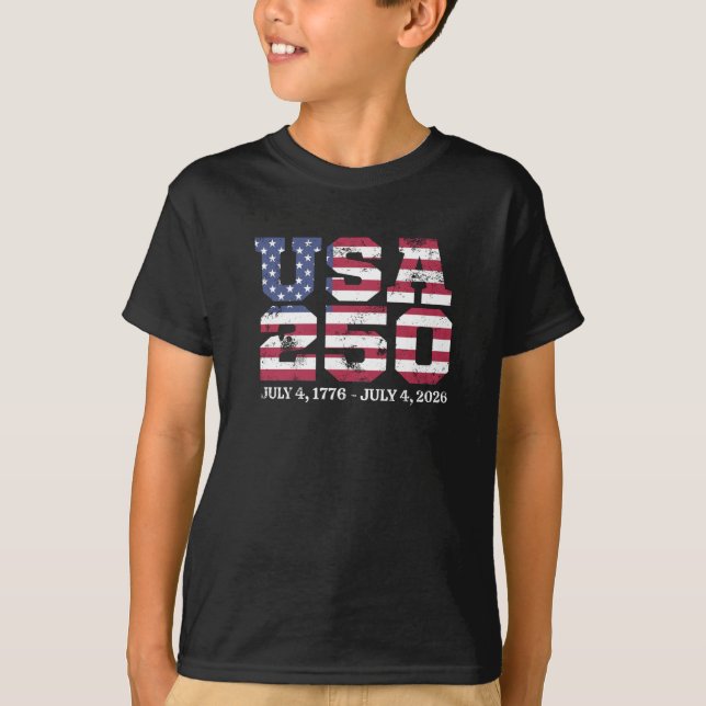 Camiseta EUA 250 4 De Julho (Frente)