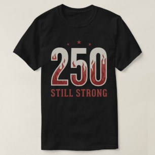 Camiseta EUA 250 Ainda Forte Gráfico Patriótico Chama Verme