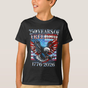 Camiseta Eua 250 anos 1776-2026 águia americana bandeira do