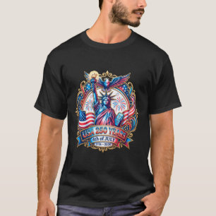 Camiseta EUA 250 anos 4 de julho 1776-2026