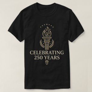 Camiseta EUA 250 Celebrando Anos Patrióticos 4 de Julho
