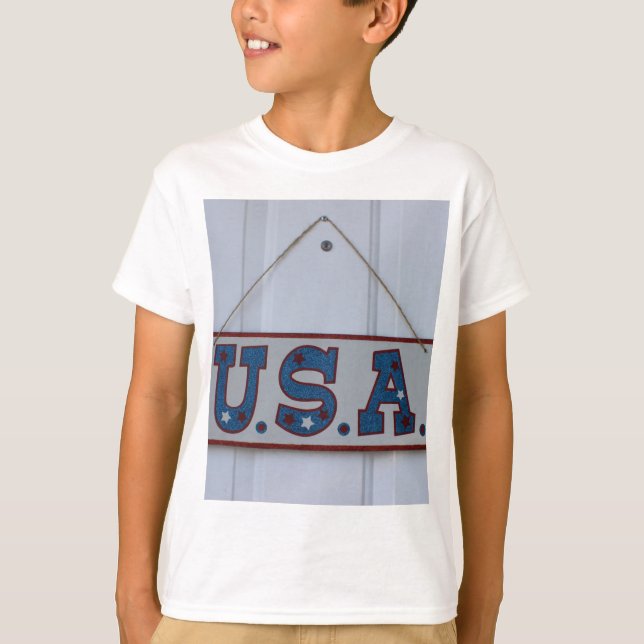 Camiseta EUA 4 de julho Hang (Frente)