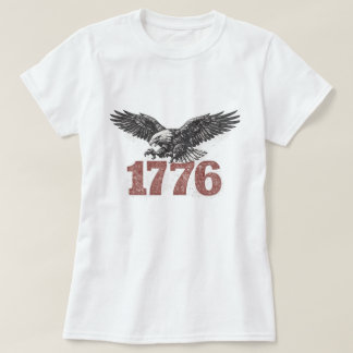 Camiseta EUA Águia Careca Retro 1776 250º Aniversá