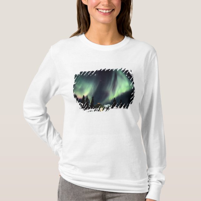 Camiseta EUA, Alasca, Chena Hot Springs. Aurora (Frente)