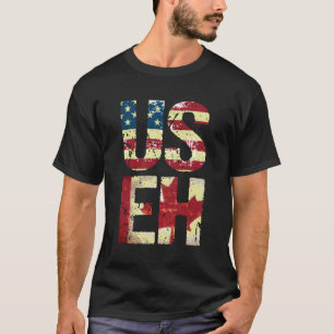 Camiseta Eua América Canadá Bandeira Americana Canadense