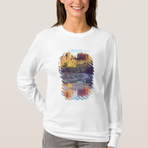 Camiseta EUA, Arizona, Sedona. Cathedral Rock refletindo