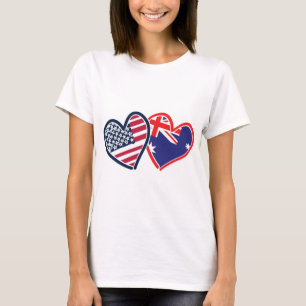 Camiseta EUA — Austrália — Amor