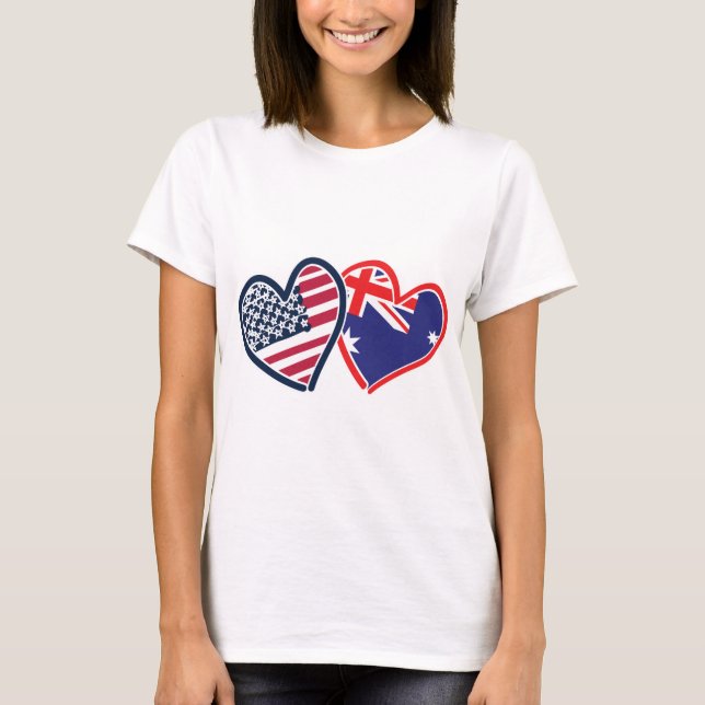 Camiseta EUA — Austrália — Amor (Frente)