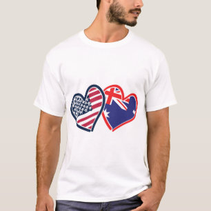 Camiseta EUA Austrália Love