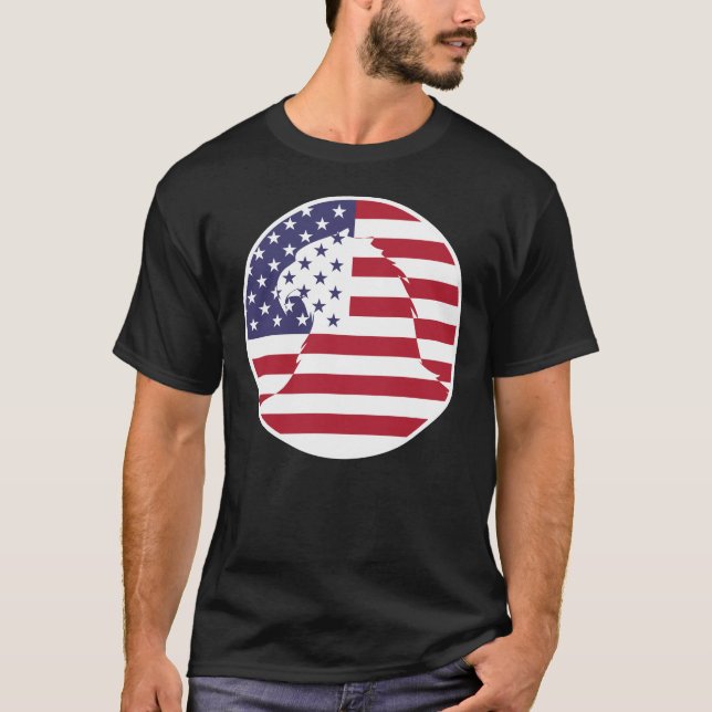 Camiseta EUA - Bald Eagle American (Frente)