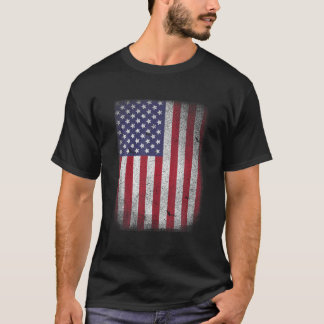 Camiseta EUA Bandeira 4 de julho American Red White Blue St