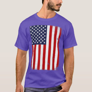 Camiseta EUA Bandeira 4 de julho American Red White Blue St