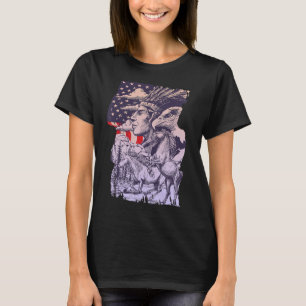Camiseta EUA Bandeira American Indian Eagle Indígenas Tribe