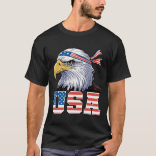 Camiseta EUA Bandeira Americana Homens Mulheres Cr