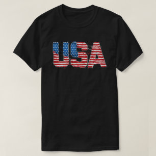Camiseta EUA Bandeira Patriográfica 4 De Julho América