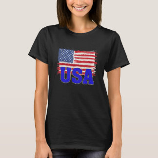 Camiseta EUA Bandeira Patriótica Americana