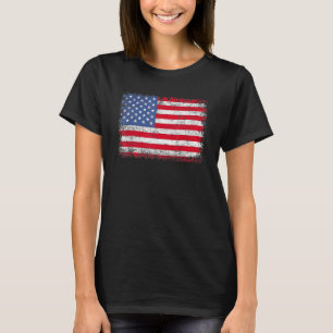 Camiseta EUA Bandeira Patriótica Americana Para Homens Meni