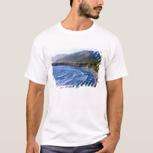 Camiseta EUA, Califórnia, Big Sur, baía ao longo da Rodovia