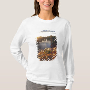 Camiseta EUA, Califórnia, Montanhas de Sierra Nevada. Pôr d