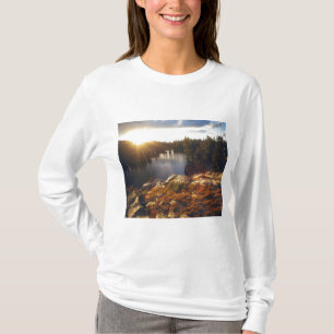 Camiseta EUA, Califórnia, Montanhas Sierra Nevada. Pôr do s