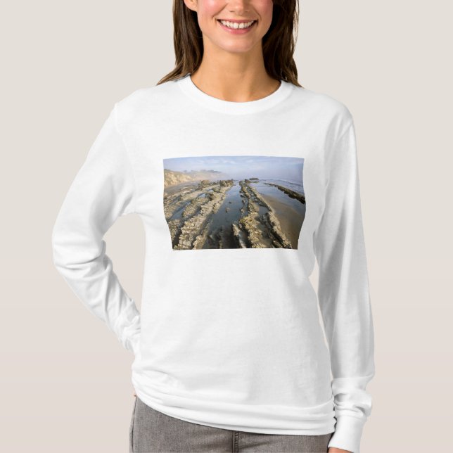 Camiseta EUA, Califórnia, Papais noeis Barbara, praia de He (Frente)