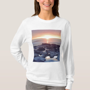 Camiseta EUA, Califórnia, San Diego. Maré de Cliffs Sunse