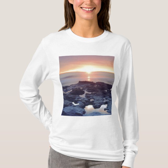 Camiseta EUA, Califórnia, San Diego. Maré de Cliffs Sunset (Frente)