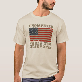 Camiseta EUA, campeões indisputados da guerra mundial