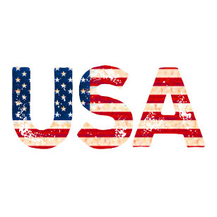 Camiseta EUA com bandeira dos EUA