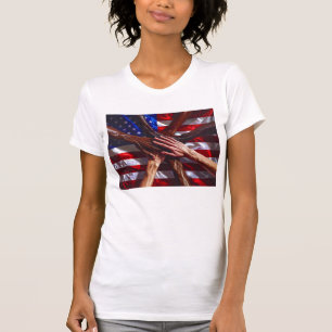 Camiseta EUA contra o racismo e mais tolerância