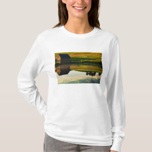 Camiseta EUA, Delaware, Wilmington. Celeiro de pedra na bor