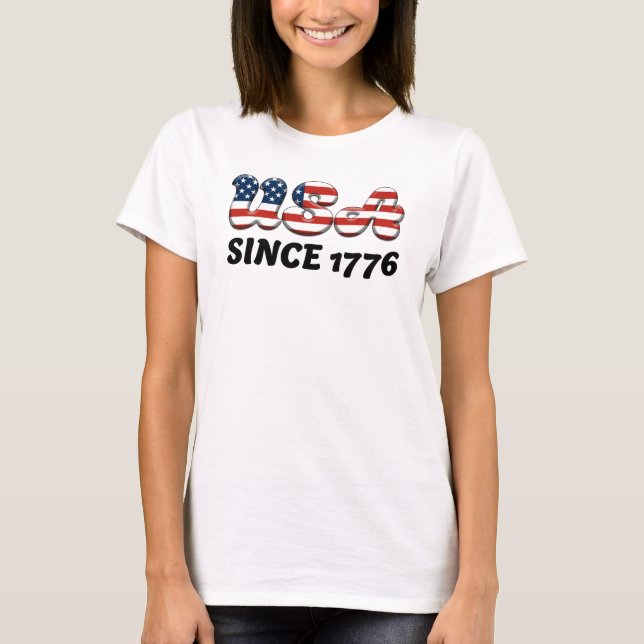 CAMISETA EUA DESDE 1776 (Frente)