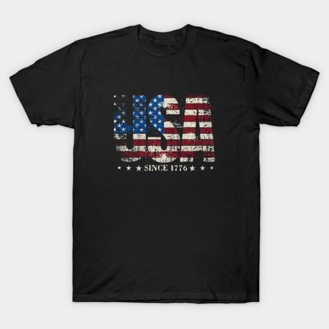 Camiseta EUA Desde 1776, Bandeira Americana (Criador carregado)