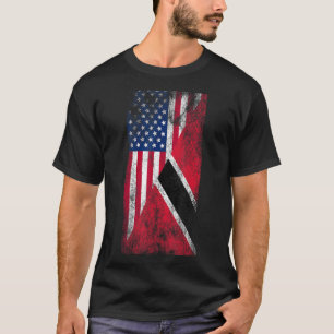 Camiseta EUA e Trinidad e Tobago Flags - EUA, Tri