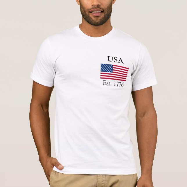 Camiseta EUA Est. 1776 (Frente)