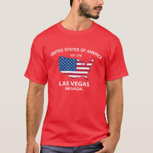 CAMISETA EUA EST. CIDADE 1776 DE LAS VEGAS NEVADA