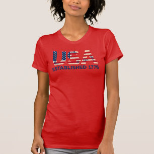 Camiseta EUA estabeleceu 1776 T-Shirt