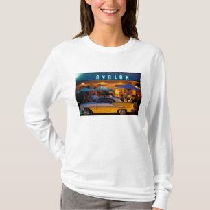 Camiseta EUA, FL, Miami, South Beach à noite.