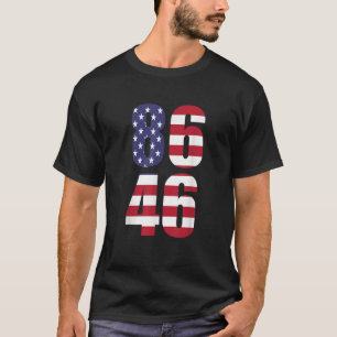 Camiseta EUA Flag 8646 Anti 86 46 Votação Presidente 2