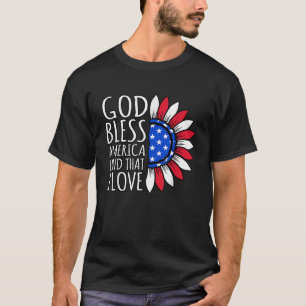 Camiseta EUA Flag America Land I Love Memorial Day Veteran