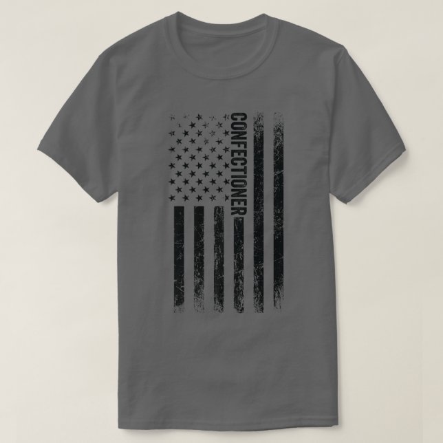 Camiseta EUA Flag Baking - Confeccionador Americano Orgulho (Frente do Design)