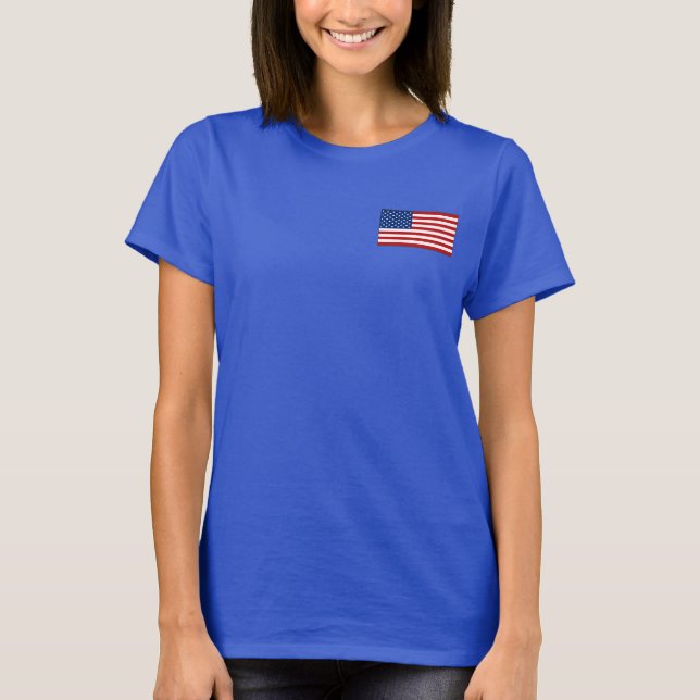Camiseta EUA Flag e Map dk T-Shirt (Frente)