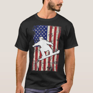 Camiseta EUA Flag Snowboard American Snowboard Tee_1