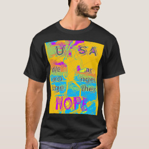 Camiseta EUA Hillary Hope Fortalece Juntos