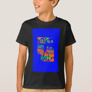 Camiseta EUA Hillary Hope Nós somos mais fortes juntos