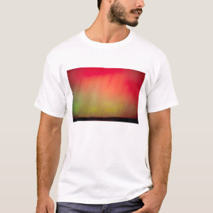 Camiseta EUA, Idaho. Aurora boreal, luzes do norte às 2