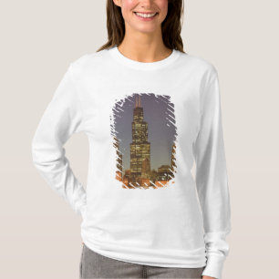 Camiseta EUA, Illinois, Chicago: Skyline City / Noite