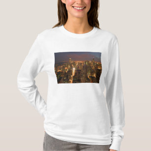 Camiseta EUA, Illinois, Chicago: Vista da Noite do Loop 2