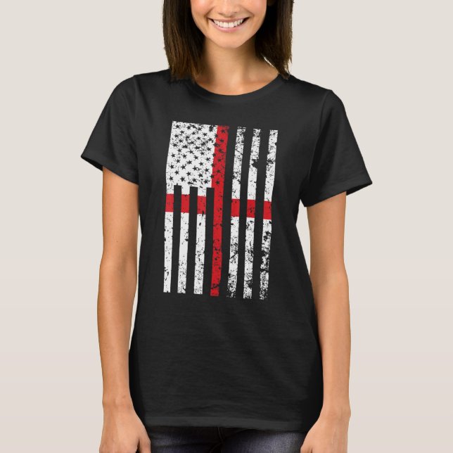 Camiseta EUA Inglaterra — Sinalizador combinado (Frente)